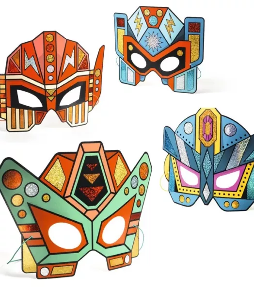 4-masques-a-metalliser-diy-super-robots-djeco-1.webp