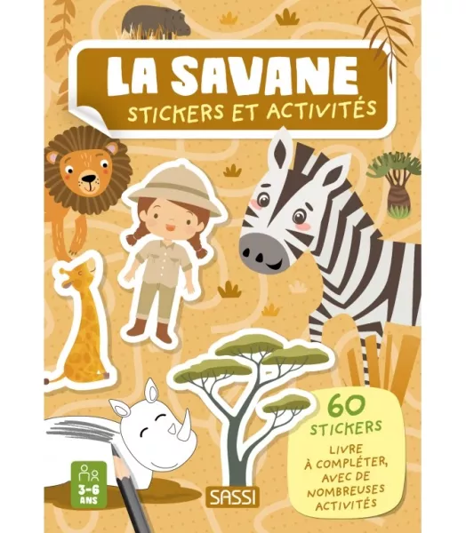 La savane - Stickers et activités